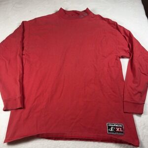 Ohio State Buckeyes Shirt Mens XL Red NCAA Football Mock Neck Logo Athletic